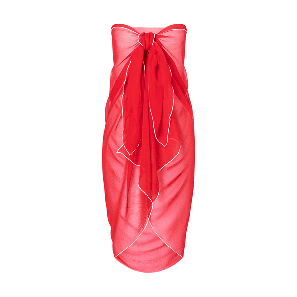 Contrast Color Pareo 100x190 100x190 - coral
