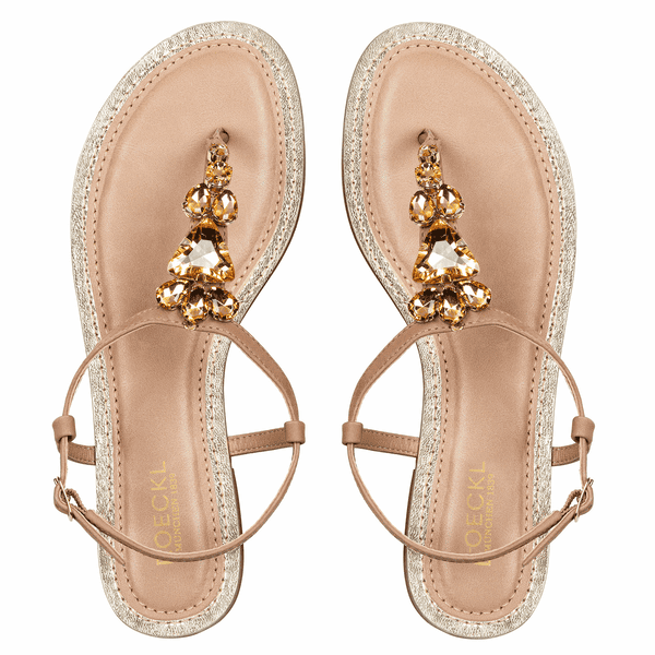 Golden Jewels Sandale - creme/gold