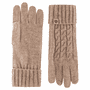 Cabled Charm Strickhandschuhe  - cashmere