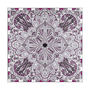 Funny Paisley 90x90 - violet/silver