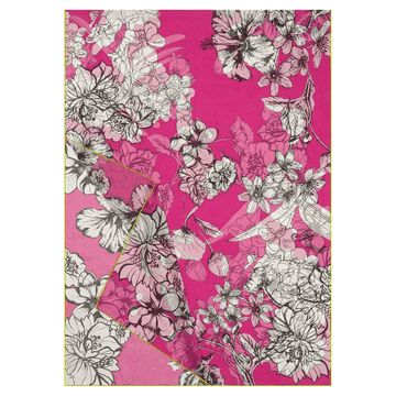 Blossom Garden 65x180 - hot pink