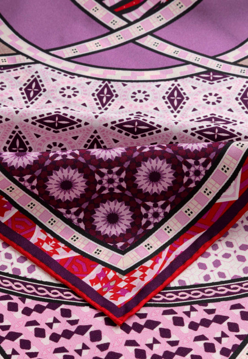Kaleidoskope 53x53 - red/wine