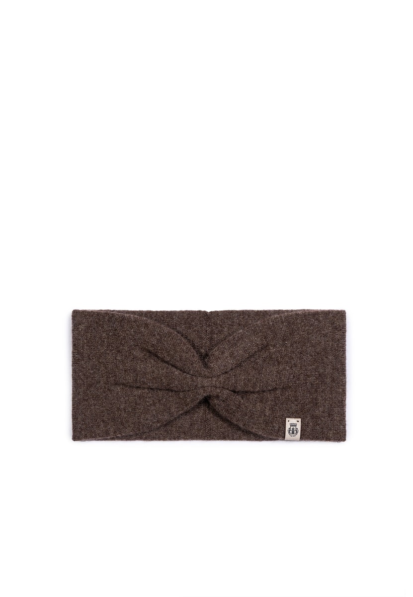 Pure Cashmere Stirnband - coffee