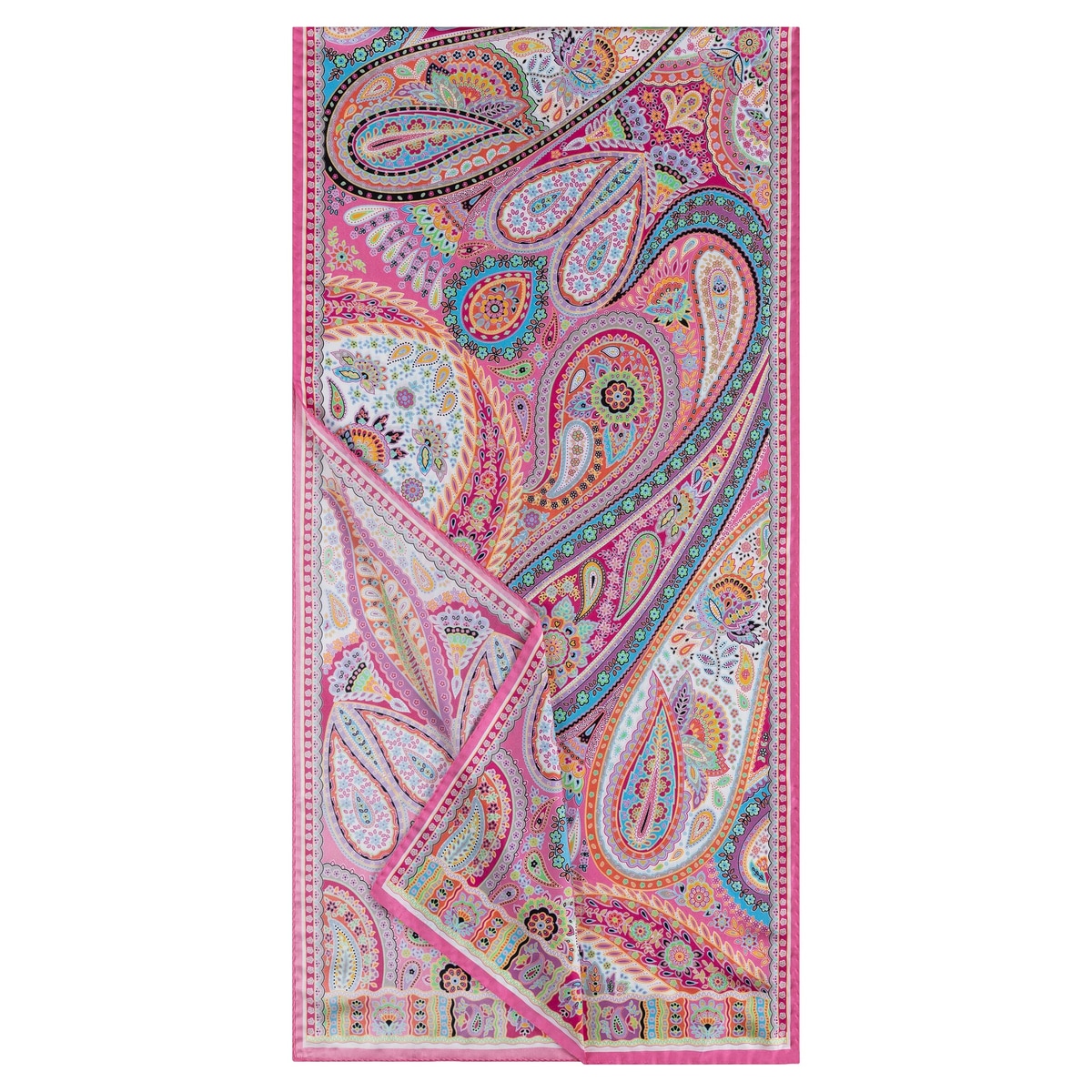 Paisley Festival 45x180 - multi rose