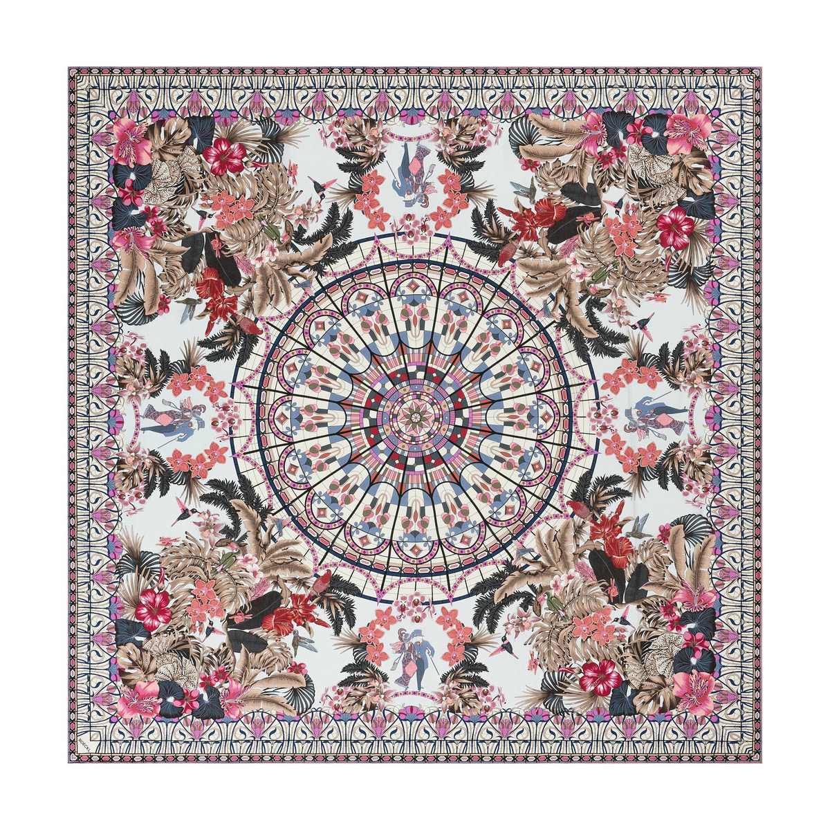 Poetry Dome 140x140 - multi hibiscus