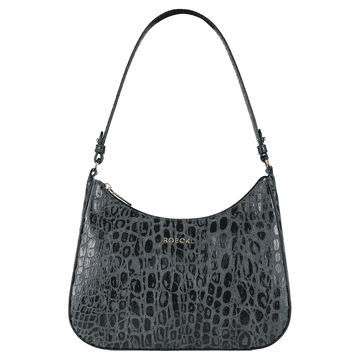 Cleo small Croco  - black