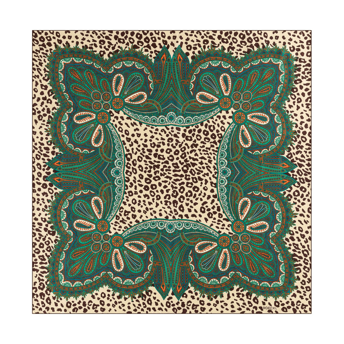 Wild Frame 90x90  - multi green