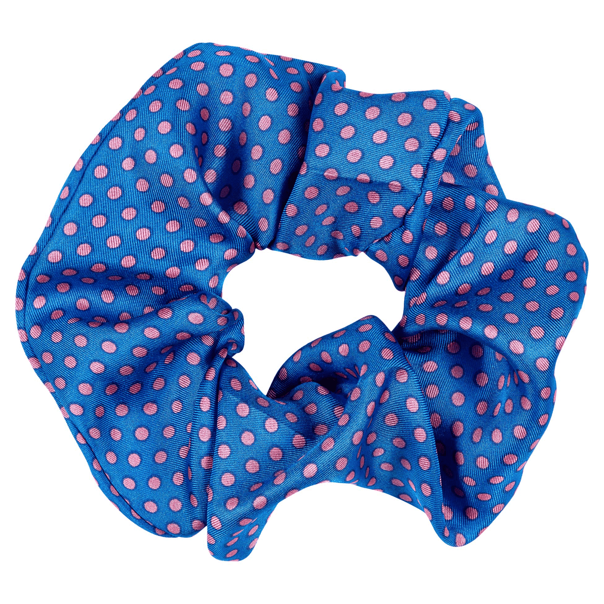 Scrunchie Dots medium - electric blue