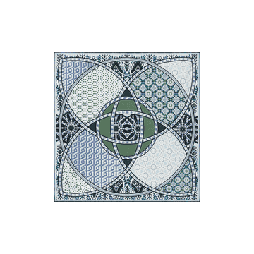 Kaleidoskope 53x53 - multi emerald