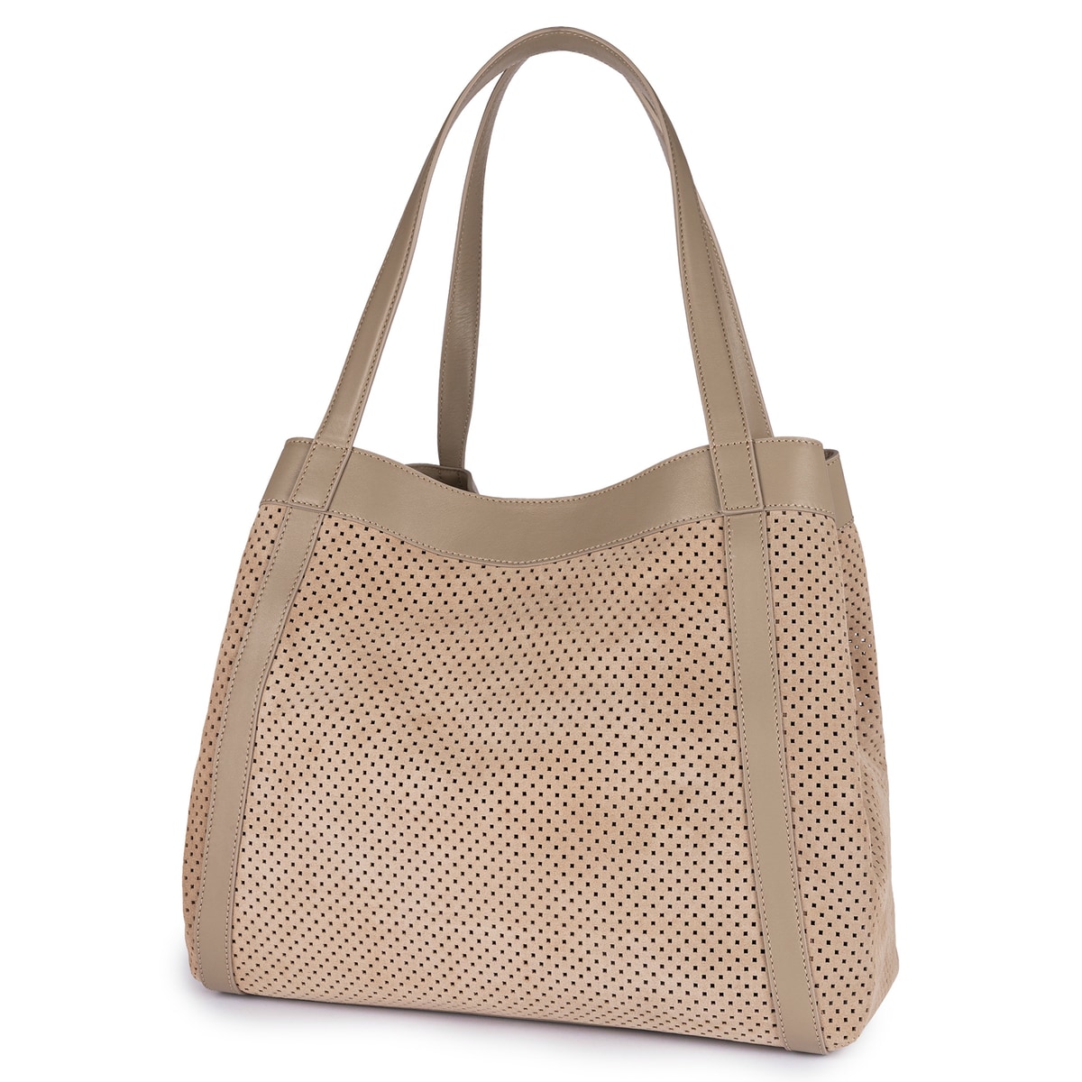 Florence Shopper Perforated   - beige