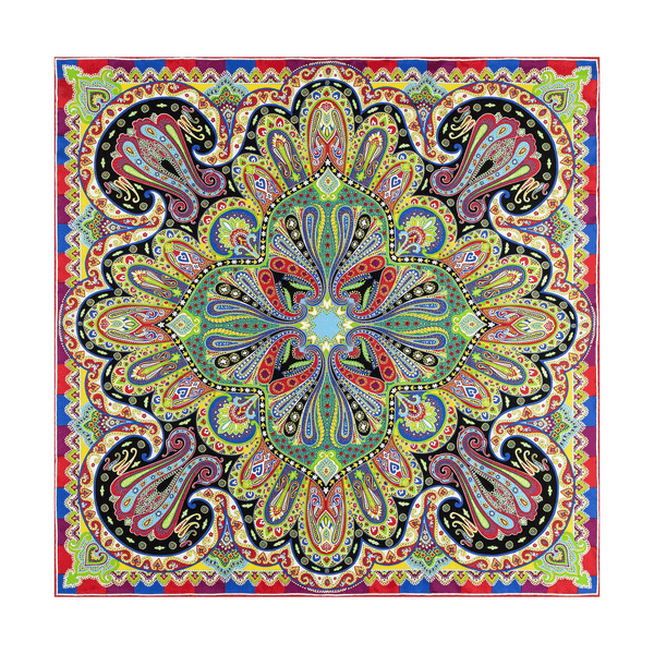 Funny Paisley 90x90 - multi colour