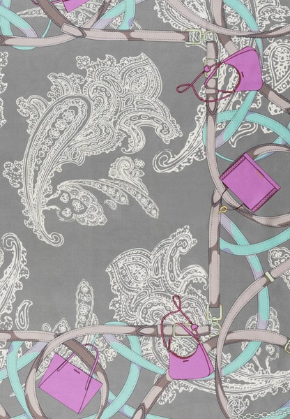 Noble Paisley 90x90 - multi creme