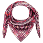 Small Circular Paisley 90x90  - multi wine