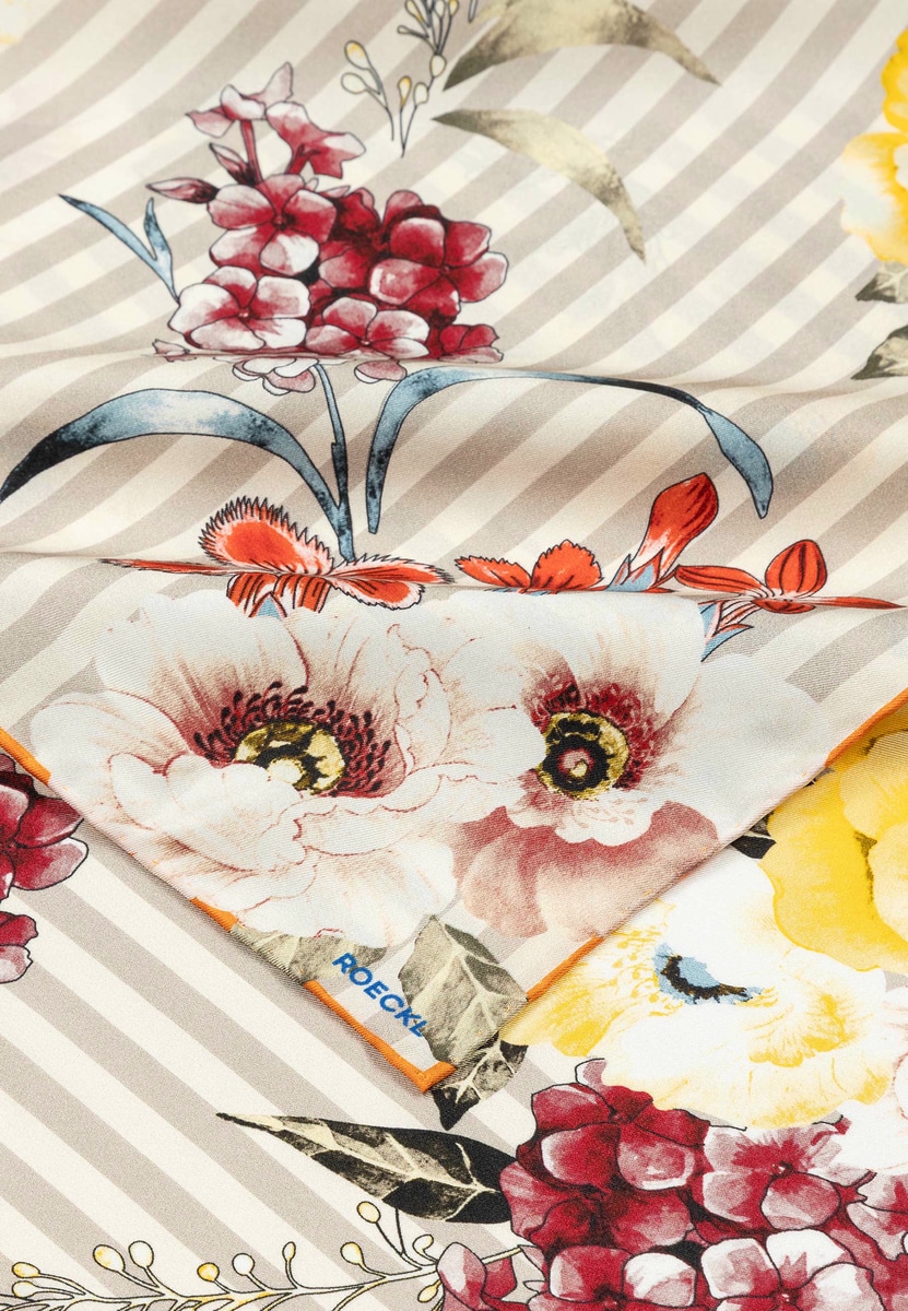 Blossoming Stripes 53x53 - multi natural