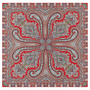 Paisley Star 90x90 - multi red