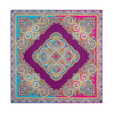 Square Garden Paisley 90x90 - multi prune
