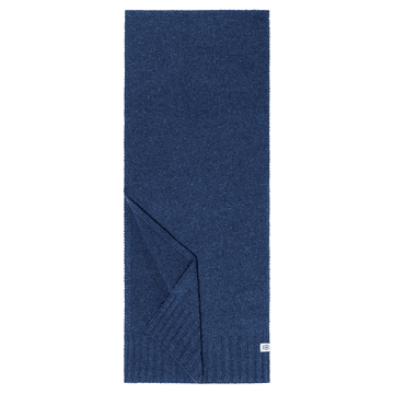 Merino Tweed Schal 35x180 - navy