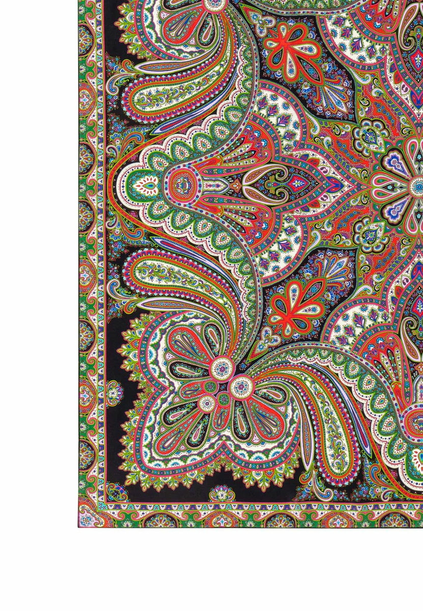 Aesthetic Paisley 140x140 - black flash