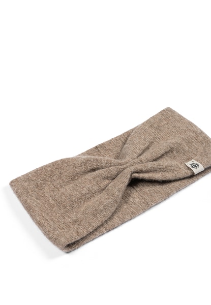 Pure Cashmere Stirnband  - taupe