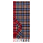 Stripe Tartan 40x180  - taupe/bleu
