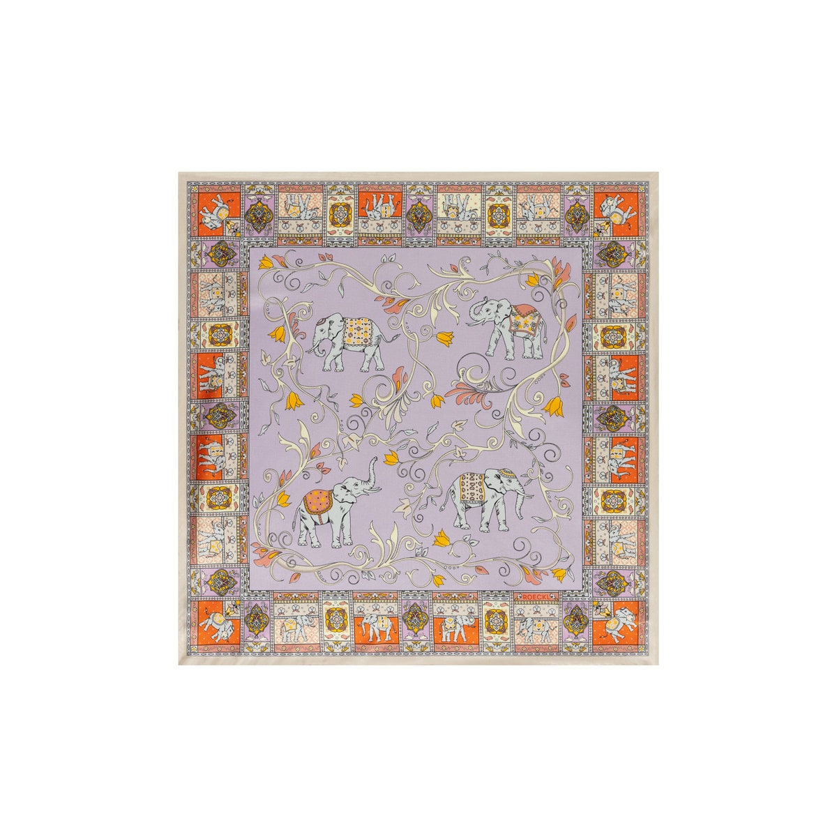 Lucky Elephant 53x53 - multi natural