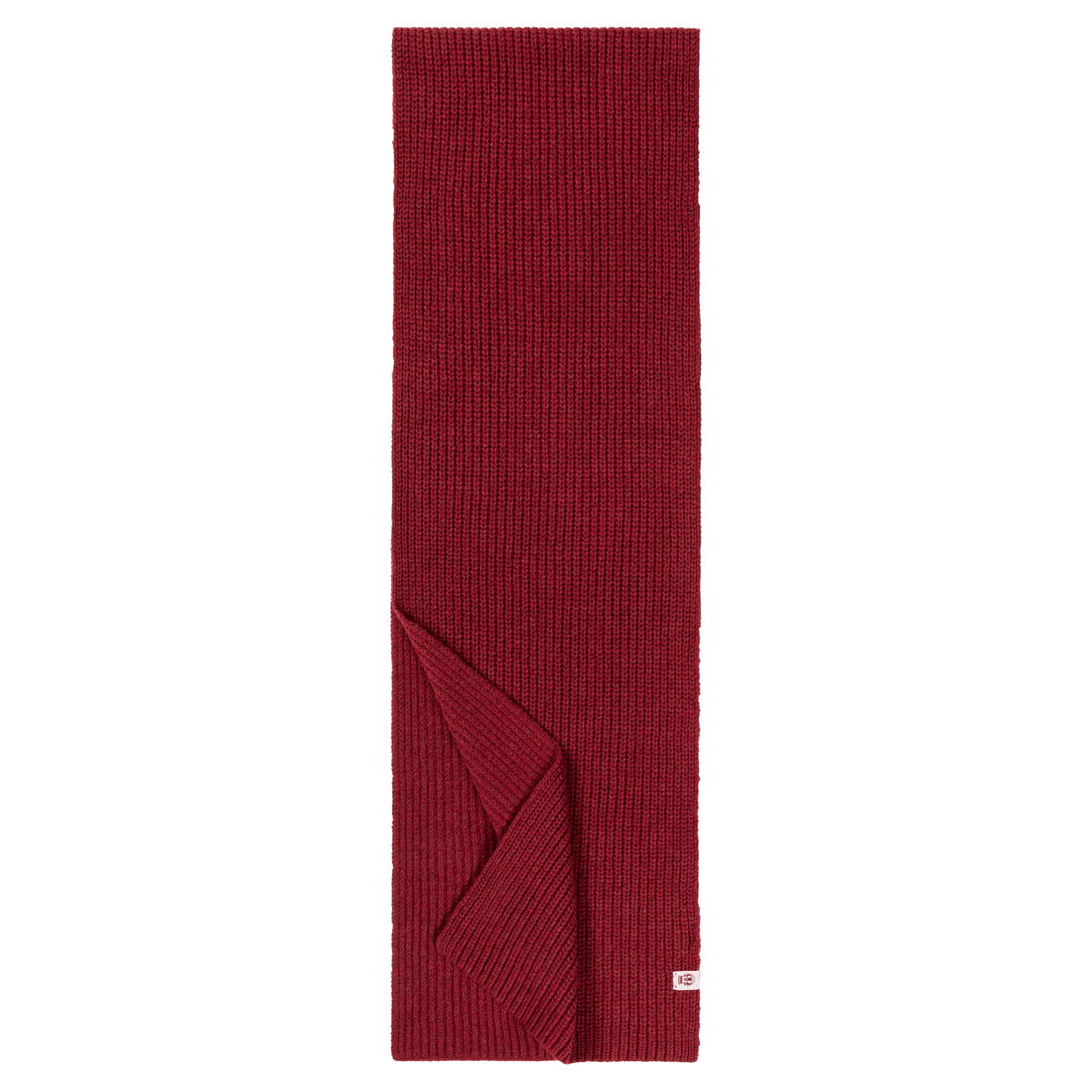 Klassischer Strickschal - red