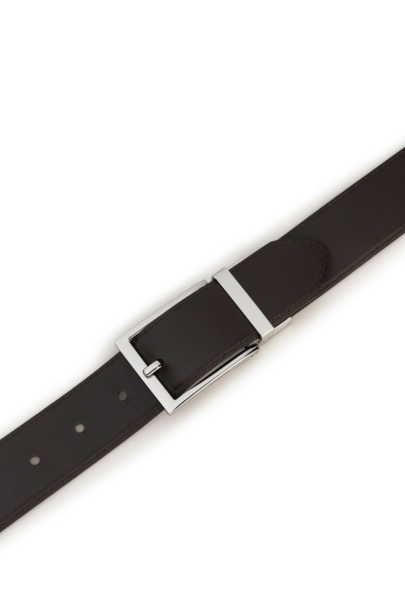 Luca reversible 3,5cm - black/brown