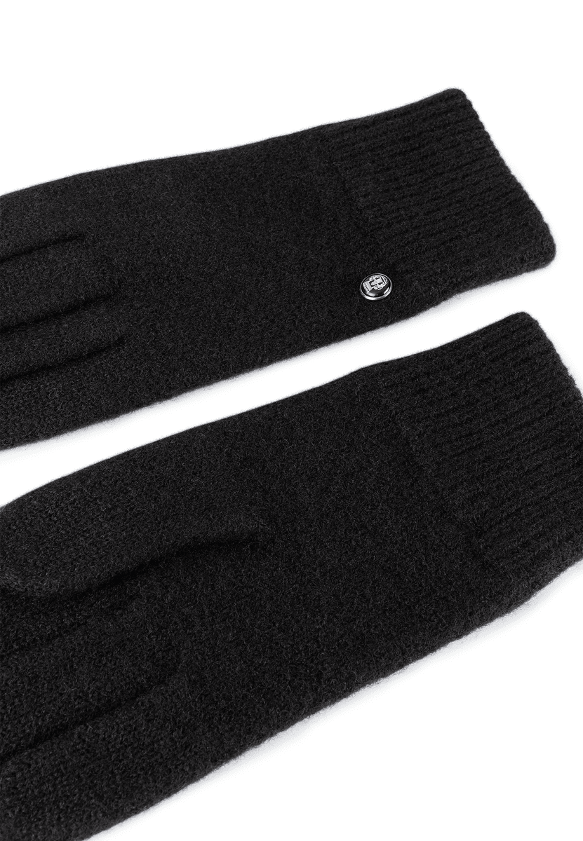 Walkhandschuh mit Kaschmir - black
