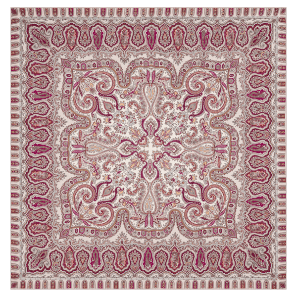 Ornamental Elegance 140x140 - red/cashmere