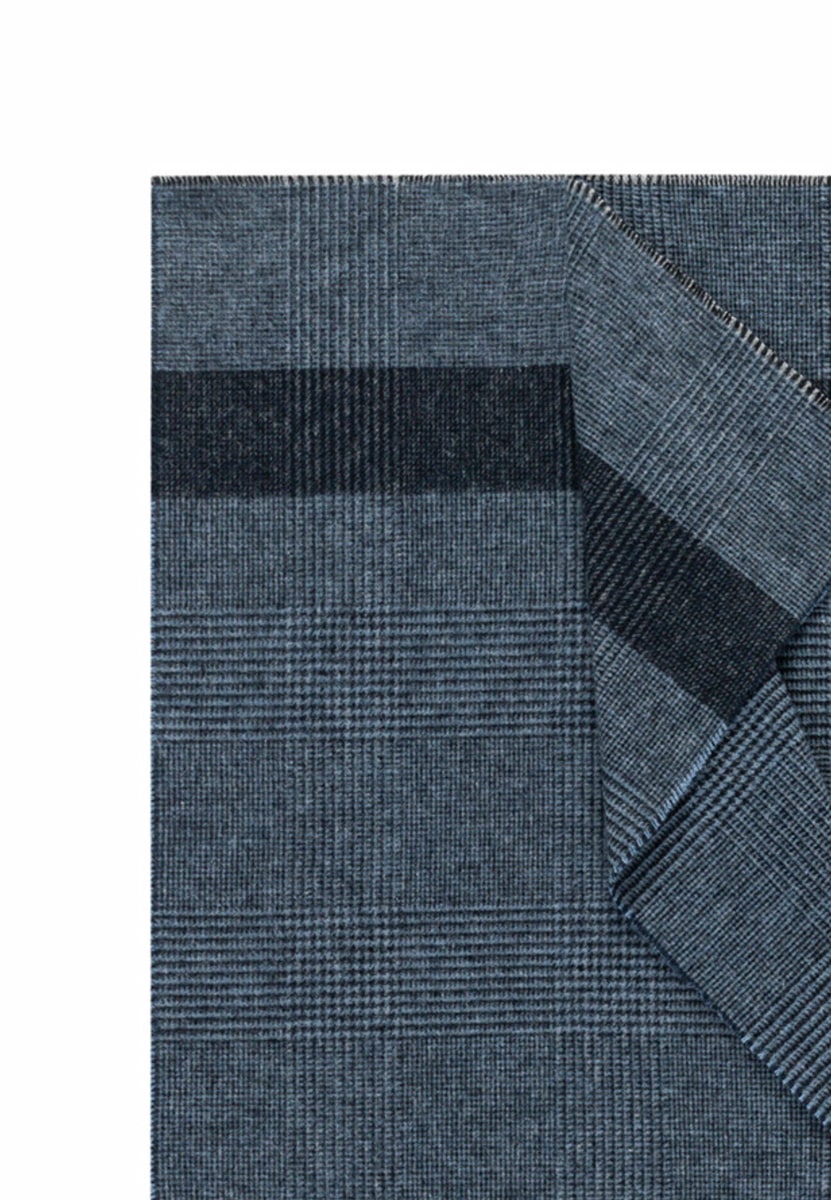 Cotton Check 40x180 - indigo