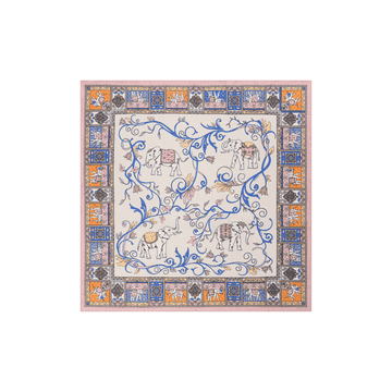 Lucky Elephant 53x53  - multi pastel