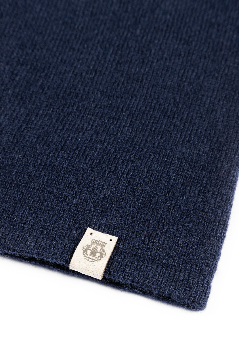 Business Cashmere Muetze - navy