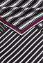 Coloured Stripes 53x53  - black