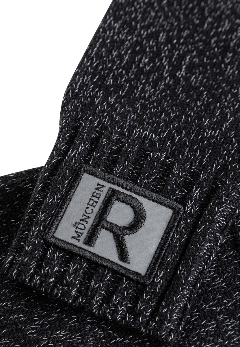 Reflective Rib Stulpe Damen - black