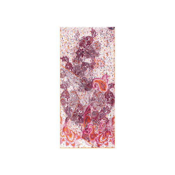Jungle Paisley 45x180 - mango/pink