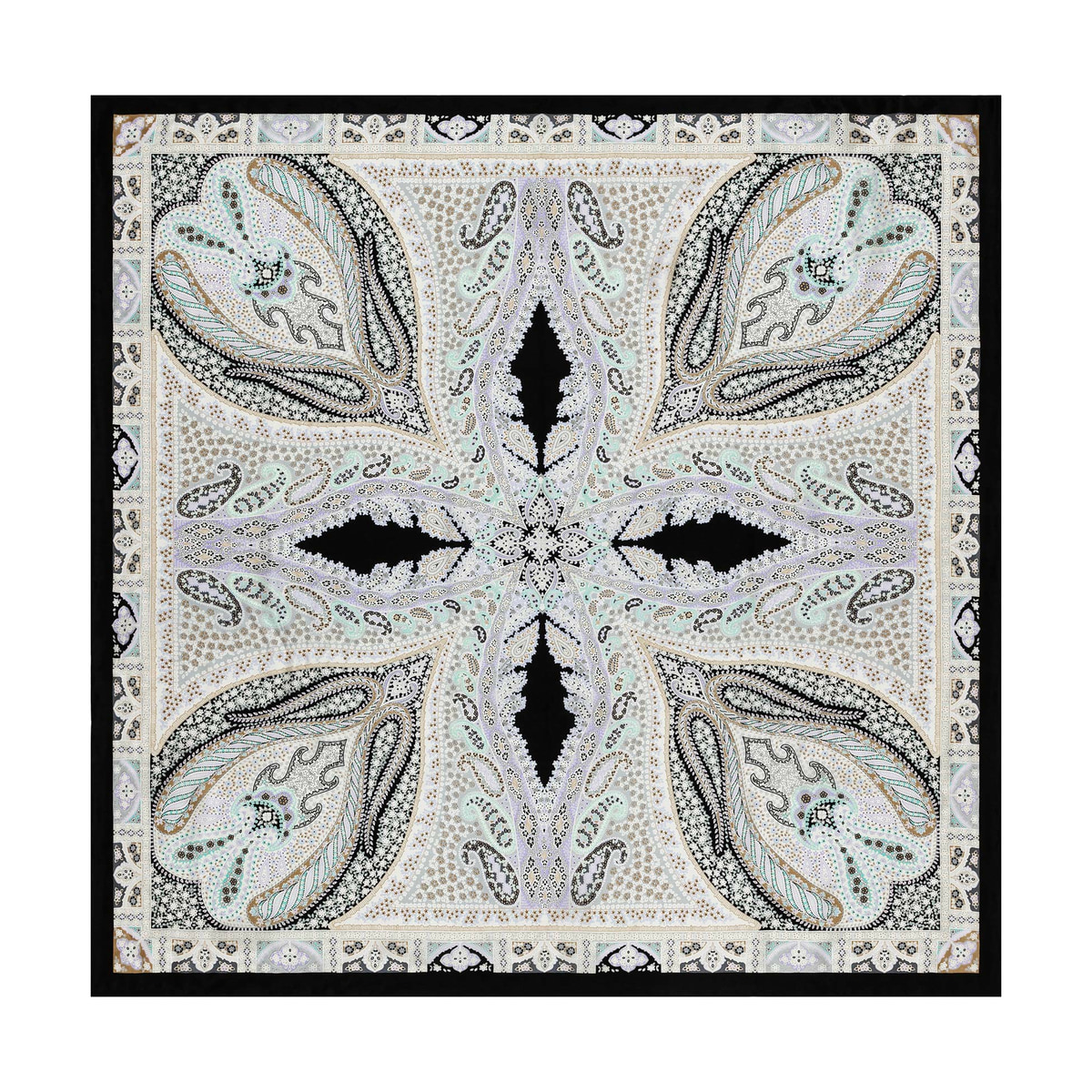 Mini Alhambra 90x90 - black/silver