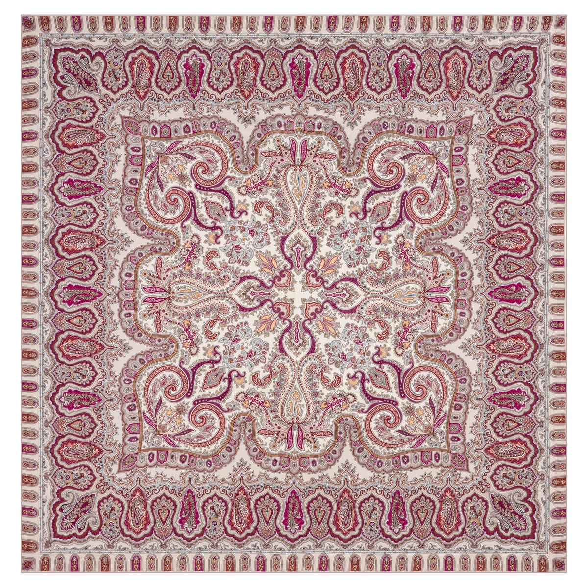 Ornamental Elegance 140x140 - red/cashmere