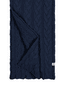 Braided Cashmere Schal 30x180 - navy