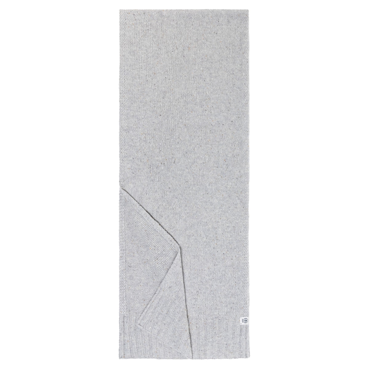 Merino Tweed Schal 35x180 - light grey