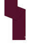 Essentials Schal 35x180  - wine