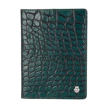 Passport Sleeve Krokopraegung - pine