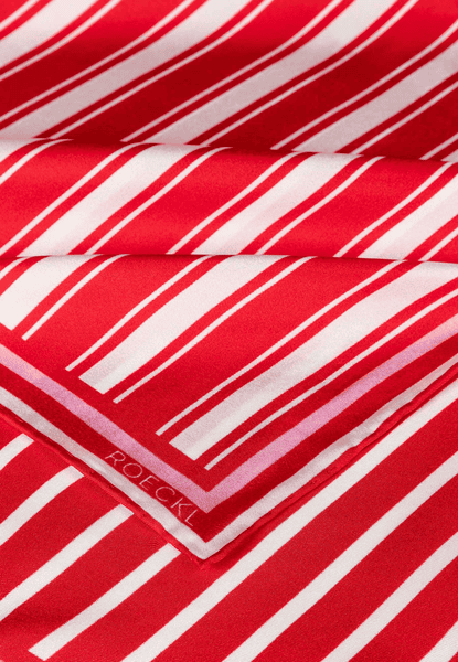 Coloured Stripes 53x53  - poppy red