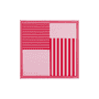 Coloured Stripes 53x53  - poppy red