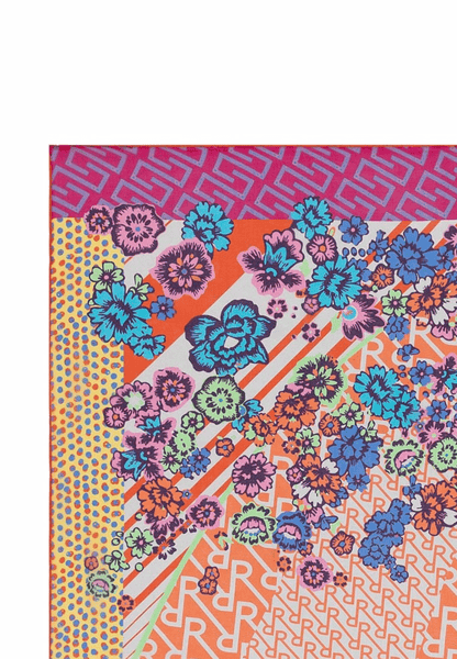 Big Paisley 100x100 - multi flamingo