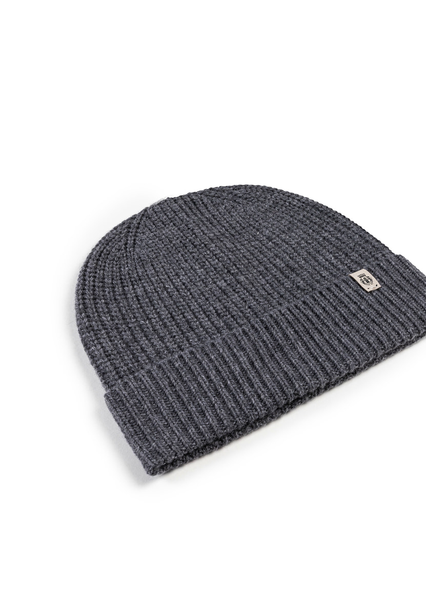 Klassische Strickmütze - anthracite