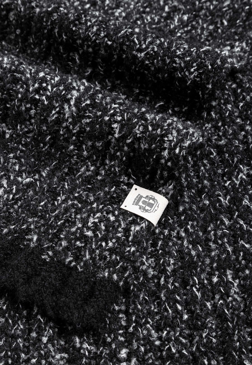 Mouliné Stripes Schal 25x180  - multi grey
