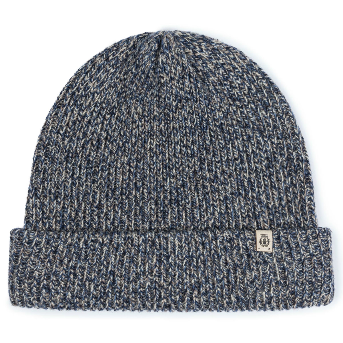 Mouliné Rib Mütze - multi blue