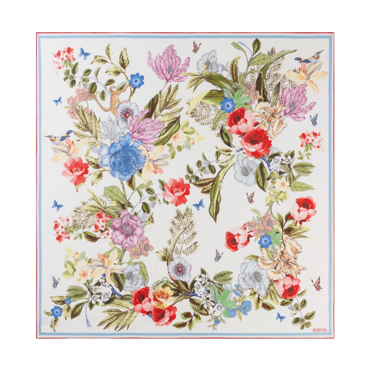 Flower Bouquet 100 x 100 - multi red