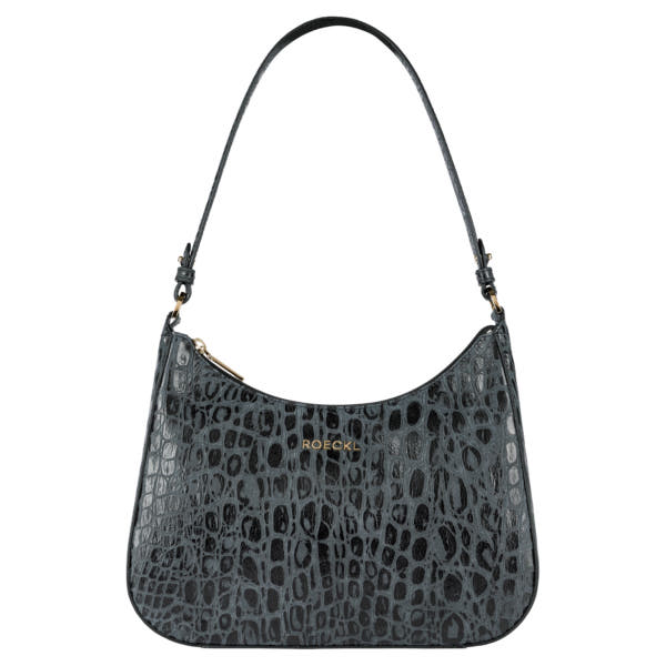 Cleo small Croco  - black