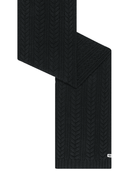 Cashmere Twist Schal 30x180  - black